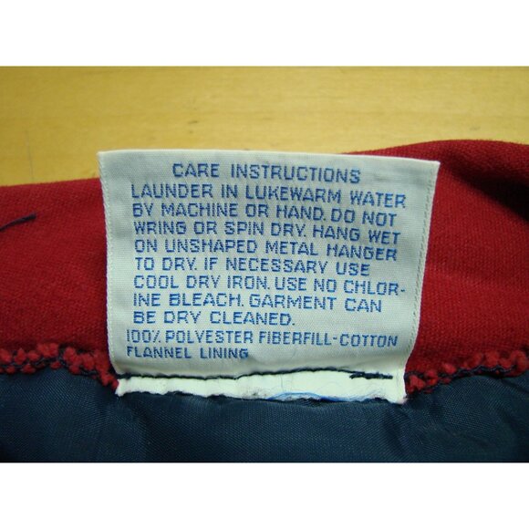 Stiches Unlimited Size M Flannel Lined Blue Quilted Jacket Vest Front Pocket Vtg - Picture 8 of 9